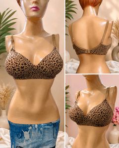 Leopard Print Padded Bra