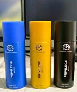 "THE MAN COMPANY Men's Privilege Deodorant Gift Set - Zesty, Legendary, and Bold Scents"