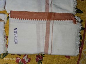6 White Pure Cotton Gamchhas (Towel)