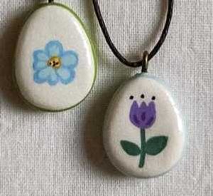 Handmade Floral Pendant Necklaces