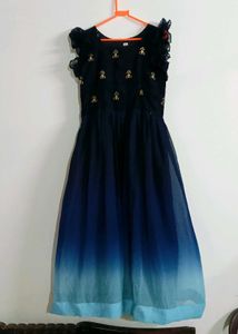 Elegant Royal Blue Long Gown