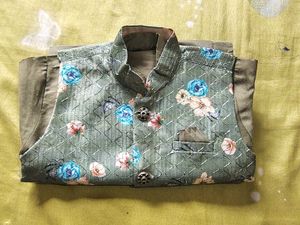 kid's Floral Print Ethnic kurta, pejama,  jacket