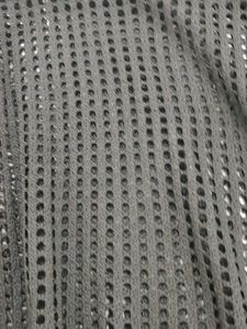 Chic Black Mesh Knit Top