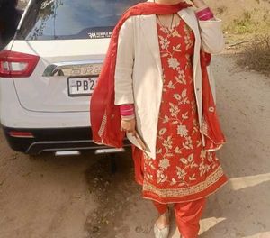 Embroidered Kurta Set with Dupatta