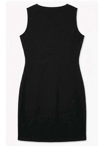 Sleek Black Sleeveless Mini Dress