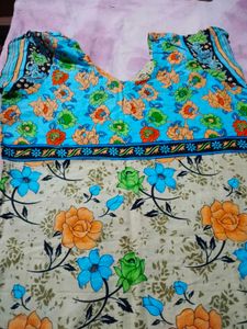 Floral Print Kurta Set with Dupatta