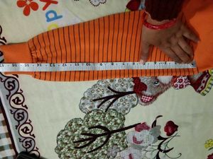 kids orange sweat shirt