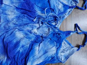 Tie-Dye Lace-Up Romper