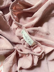 Pink Bow Tie Back Mini Dress