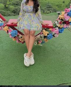 Floral Print playsuit
