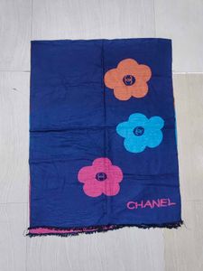 Chanel Scarf with Floral Print