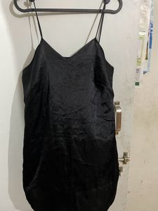 Women Satin Slip On Dress