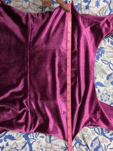 Velvet A-Line Mini Dress