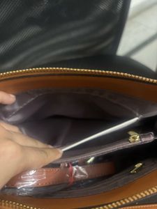 Soni Sapphire Brown Crossbody Bag