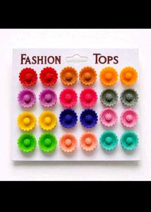 Assorted Flower Stud Earrings