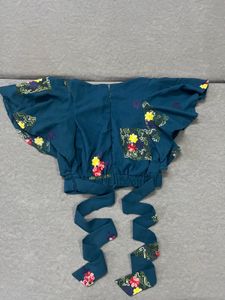 Embroidered Teal Co-ord Set