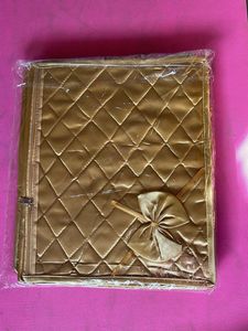 Beautiful golden saree pouches