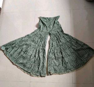 Green Printed Kurta Set with sharara and Dupatta