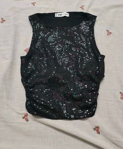 Sparkly Sequin Sleeveless Top