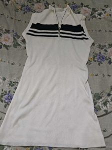 Sleeveless Zip-Up Mini Dress