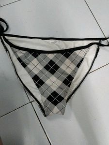 Women's Plaid Bikini Bottom