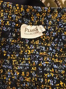 PlusS Floral Print Puff Sleeve Mini Dress