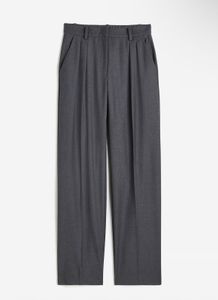 Classic H&amp;M Grey Pleated Trousers