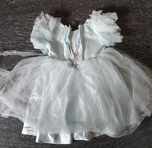 Baby Girl's Blue Tulle Flower Dress