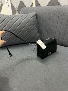 Black Chain Strap Crossbody Bag