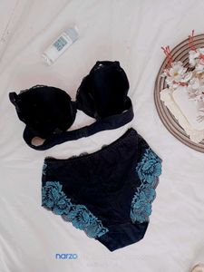 Lace Trim Bra &amp; Panty Set