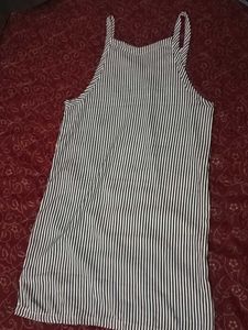 Striped Pinafore Dress