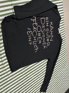 Black Graphic Print T-Shirt