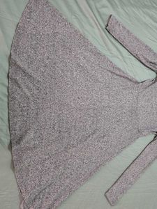 ZARA Grey Knit Midi Dress