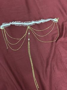 White Savana Thigh Chain
