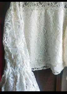 Lace High Neck Blouse