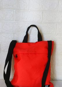 Bright Red Tote Bag