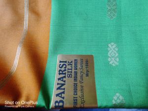We Are Selling A Beautiful Green Banarsi Saree.