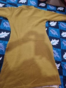 Mustard &amp; White Winter Woolen Suit Set – Pre-loved