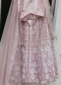 Elegant Pink Embroidered Lehenga Choli