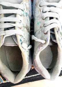 Stylish Marble Print Sneakers