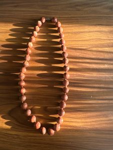 Brown Glitter Glass Bead Necklace