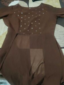 Stylish Brown Kurta Set