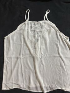 Sheer Lace Trim Cami Top