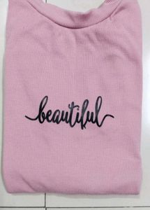 Pink "Beautiful" Graphic Top💗