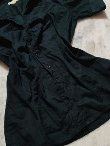 Black Button-Down Shirt