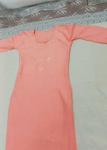 Peach Kurta New