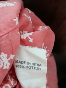 Peach Printed Kurta (Women's)
