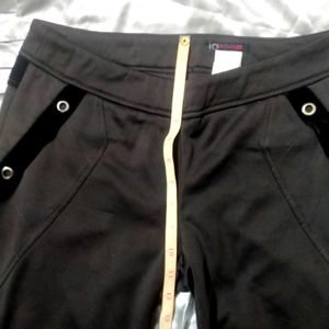 Imported Warm Jeggings With Velvet Detailing