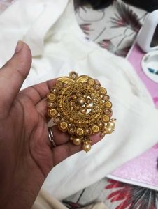 Pearl &amp; Gold Statement Necklace
