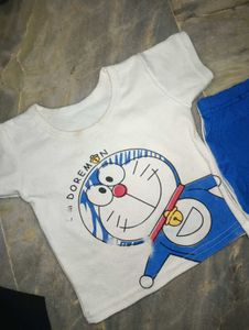 Doraemon T-Shirt and Shorts Set